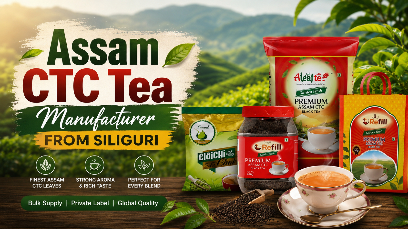 Assam CTC Tea Manufacturer from Siliguri